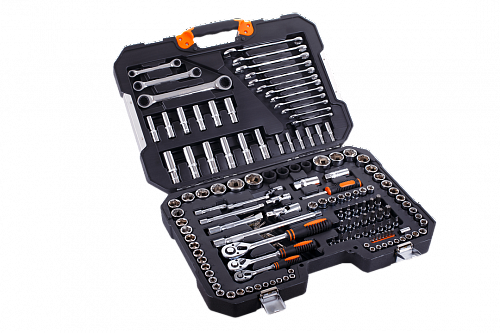 Набор инструментов Кратон TS-23 socket 150, 1/4"+3/8"+1/2"
