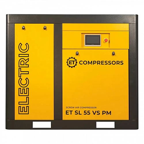 Винтовой компрессор ET-Compressors SL 55-13 VS PM (IP55) с частотным регулированием производительности и двигателем на постоянных магнитах