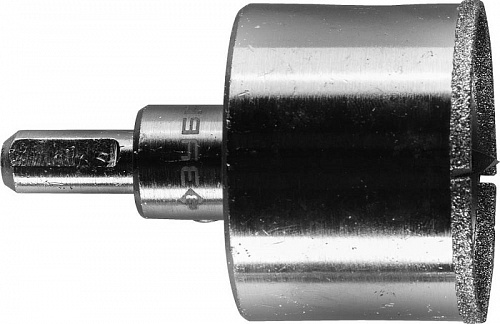 ЗУБР АГК d 45 мм (центр. сверло, трехгр. хвост, Р60), Алмазная коронка, Профессионал (29850-45)
