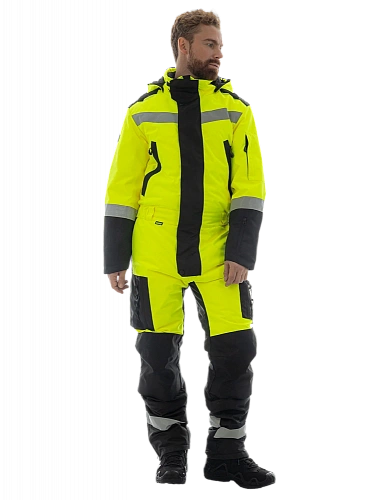 Зимний комбинезон Brodeks KW505, желтый/черный (3XL) (ЧЕСТНЫЙ ЗНАК)