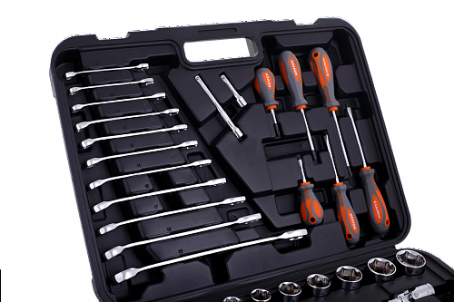 Набор инструментов Кратон TS-24 multi 55, 1/4"+1/2"