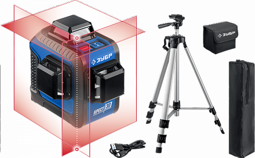 ЗУБР КРЕСТ 3D №2 20-70 м, Лазерный нивелир (34908-2)