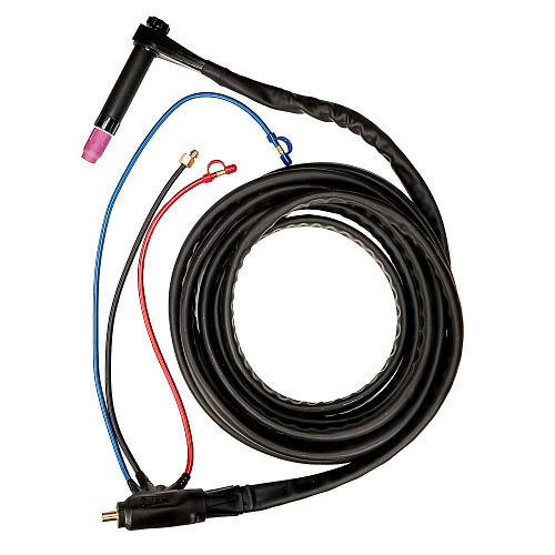 Горелка автоматическая PARWELD TIG WP27A 4м (500А, ПВ=100%, 1.0-6.4мм, L1=234мм, L2=142мм, ж/о)
