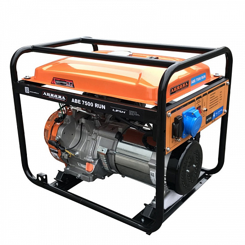 Генератор ABE 7500 RUN (max.7.5кВт, 230В) бензин+газ, увеличенный бак 13л / AURORA