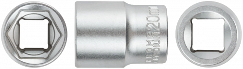 Головка 6-гранная CrV 1/2" 20 мм