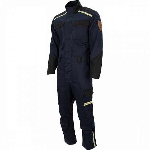 Комбинезон сварщика BRODEKS FS58-01, т.синий/черный (4XL) (ЧЕСТНЫЙ ЗНАК)