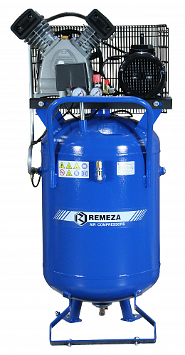 Поршневой компрессор REMEZA СБ4/С-100 LB 30 В с вертикальным ресивером