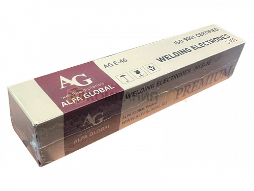 Электроды AG E-46 PREMIUM d= 2,0*300  1,0кг (аналог ОК-46)
