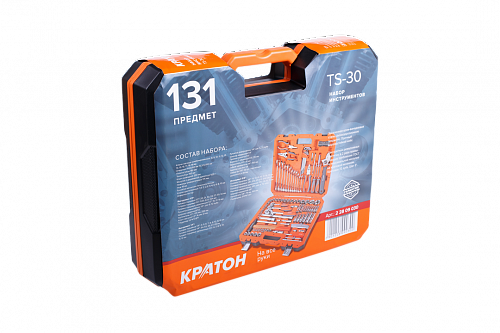 Набор инструментов Кратон TS-30 multi 131, 1/4"+1/2"
